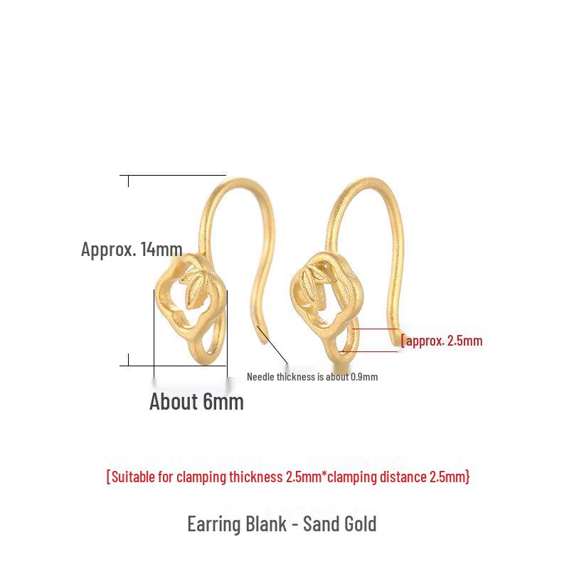 

925 Sterling Silver Bamboo Leaf Ear Hook DIY Earring Materials - Simple Handmade Jewelry Accessories