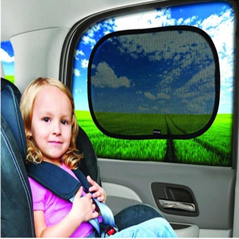 Car Window Shades Sunshade For Car Side Windows Static Film 4Pcs 20"x12" Blocks UV Rays