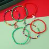 European & American Cross-border Christmas Miyuki Beaded Bracelet Set - Christmas Tree & Santa Claus Theme