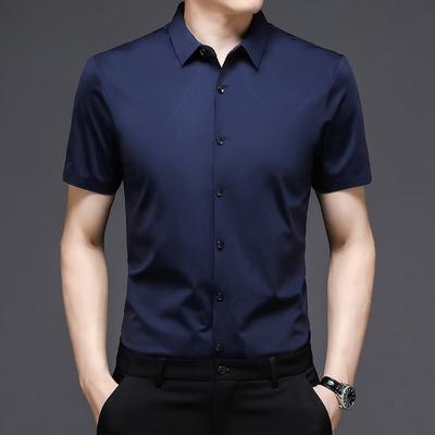 Kurzarmhemd Mittleren Alters Sommer Neu Business Casual Dünn Temperament Locker Herrenhemd Papa Strickjacke Herren