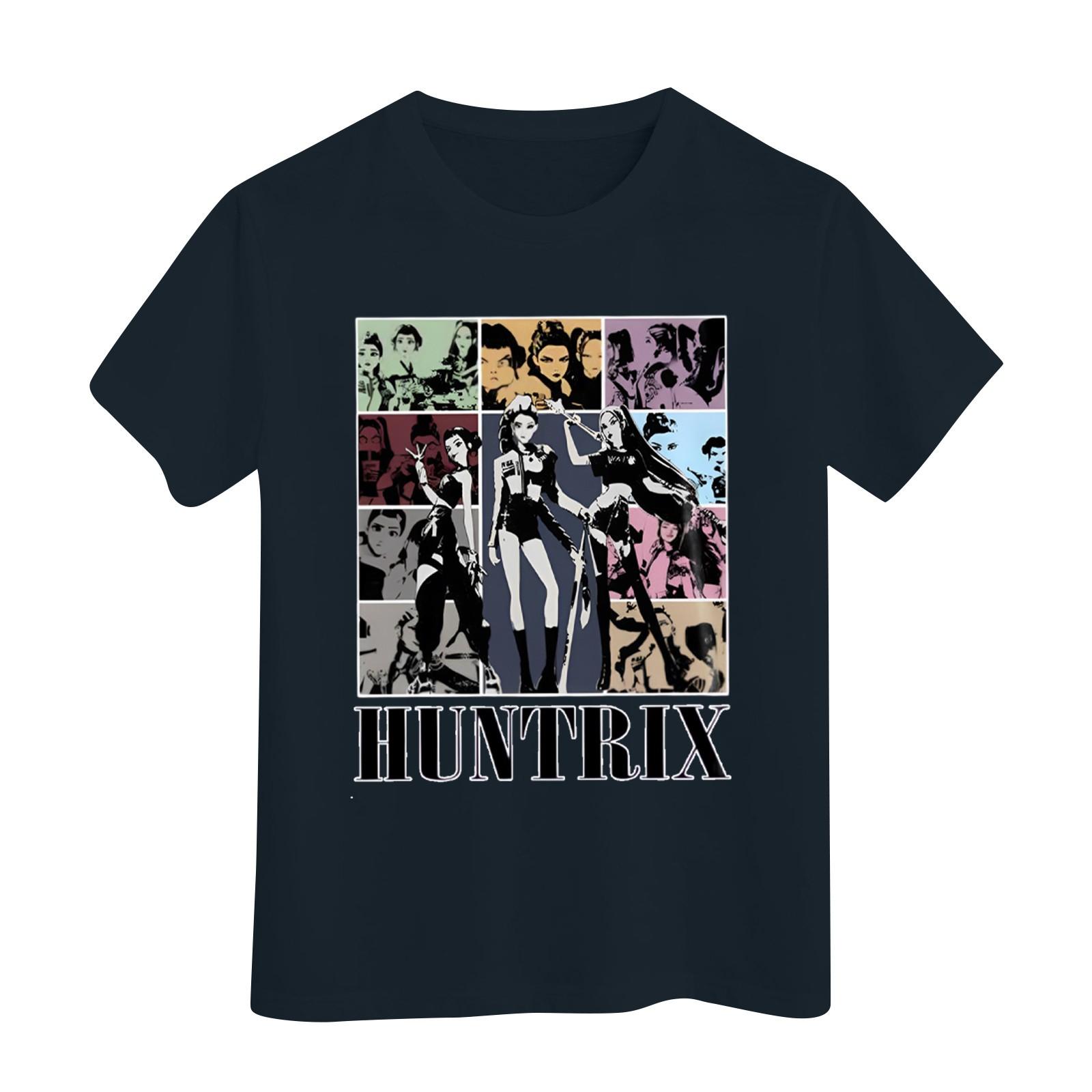Boys Girls Round Neck Casual Printed Short-sleeved T-shirt Top 120