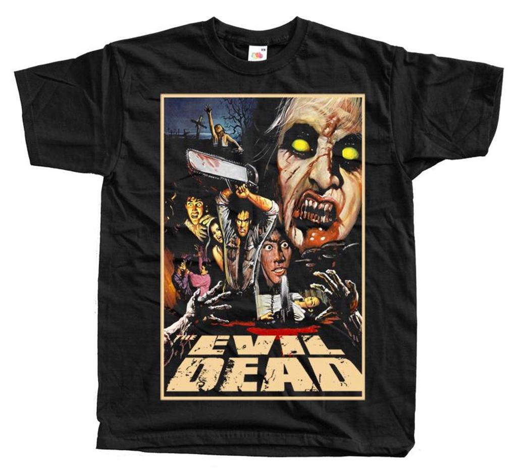 Das Böse stirbt nie Horrorfilm Poster T-Shirt Schwarz vintage gruselig alle Größen S-5XL