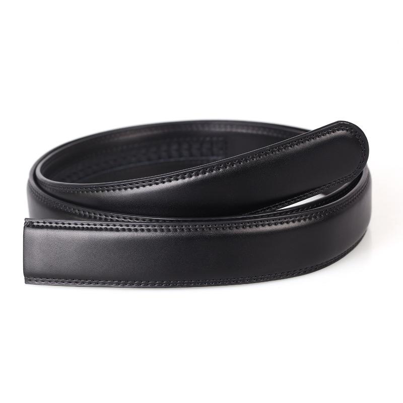 Men s Business Cowhide Belt, Men s Belt Strip, Automatic Buckle Head, Body, Genuine Leather Belt, Men s Belt 110-130CM