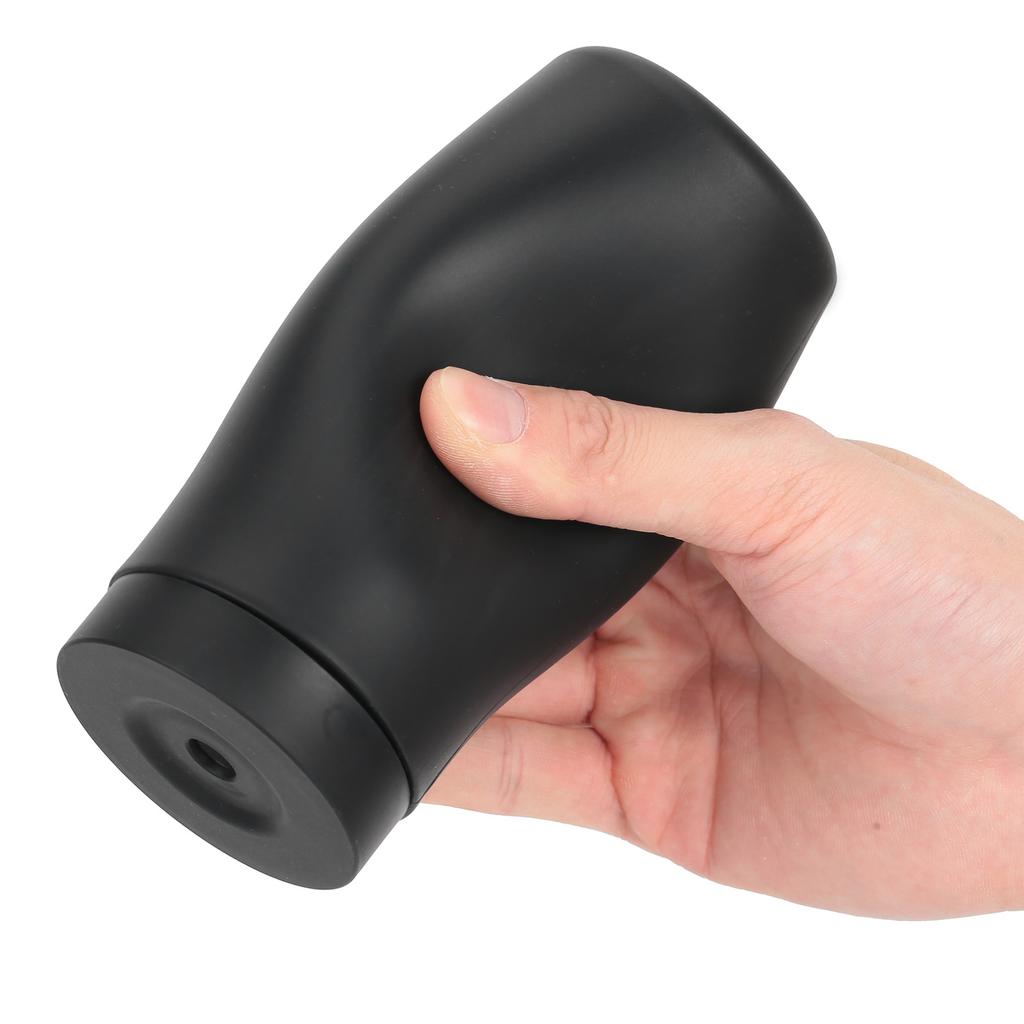 240ml Manual Hand Soap Dispenser Lotion Shampoo Soft Silicone Bottle Easy Squeeze for Kitchen BathroomBlack