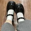 High-heeled Mary Jane shoes women's spring summer new college style jk shoes uniform single shoes platform height increase small leather shoes