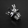 Mactions Crown Style Vented Fuel Tank Cap Gas Cap For Harley Sportster XL 883 1200 Touring Road King Dyna Softail Custom