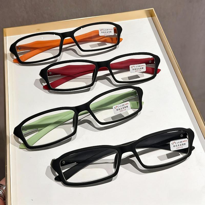 Sports Style Square Frame Anti Blue Light Presbyopia Eyewear Fashionable High Definition Reading Glasses Diopter +1.0 To +4.0