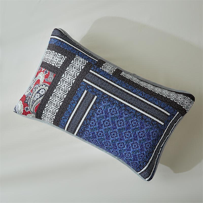 Двустороннее стеганое покрывало из хлопка — фото 10