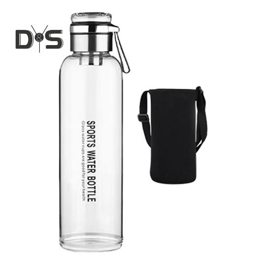 

Стеклянная бутылка для воды, прозрачная, герметичная, питьевая посуда, чашка для чая, сока, портативная бутылка для воды с уплотнительным кольцом и теплоизоляционной крышкой 2000ml прозрачный