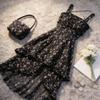 black sleeveless dress