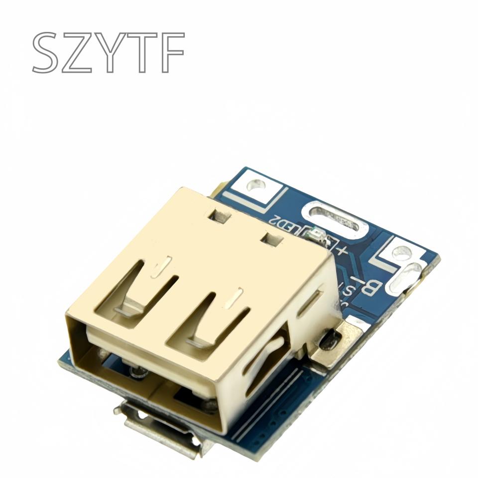 5V 1A Boost Step Up Power Module Micro USB Type-C Lithium Battery Charger Board Overcharge Protection LED Indicator 134N3P DIY