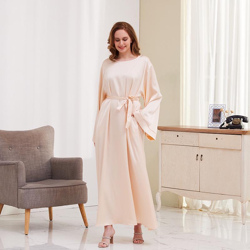 TikTok Casual Muslim Women's Robe Dress