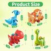 Magnetic Dinosaur Toy Set for Kids DIY Magnetic Mix or Match Dino Toys with Lights Sounds STEM Educational Toy Magnetic Blocks