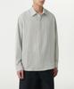 MUSINSA STANDARD Relaxed Linen-Like Tunic Shirt [Light Warm Grey]