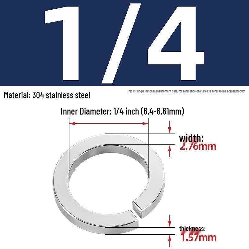 US UK Standard 304/316 Stainless Steel Anti-Loosening Spring Lock Washer