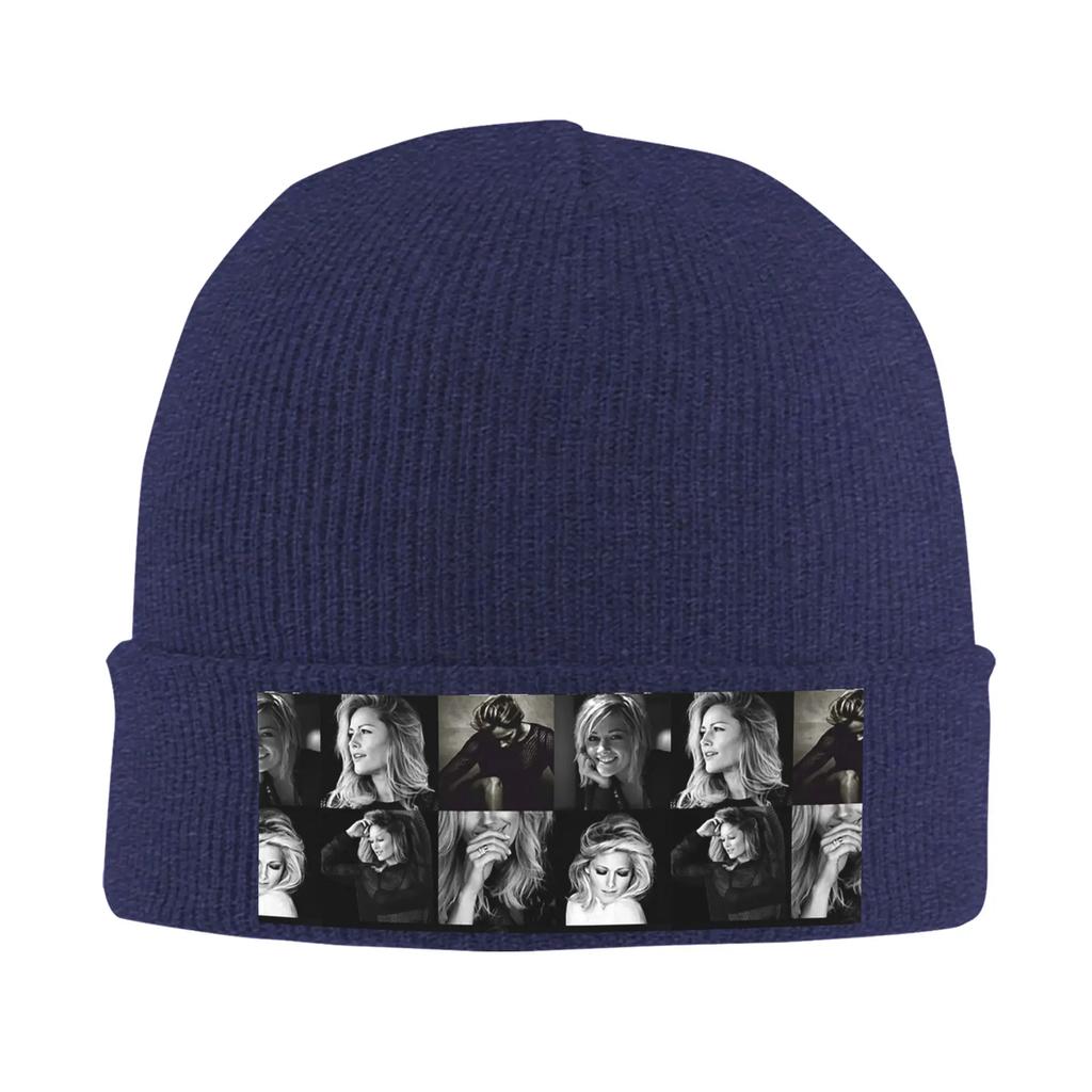 Helene Fischer Collage Warm Knitted Cap Winter Knit Bonnet Hat Skullies Beanies Hip Hop Caps for Unisex