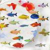 50 Sheets Fish Sticker Reward Sticker Scrapbooking Sticker Ocean Decal Sticker Sea Animal Sticker for Phone Laptop