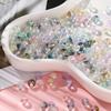 20/50/100pcs 4/6/8mm Colored Transparent Glass Beads Spacer Beads for DIY Earring Necklace Phone Chain Jewelry Making Findings