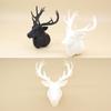 1/12 Dollhouse Deer Head Wall Hanging Decoration Dollhouse Miniature Christmas Scene Ornament Dolls House Accessories