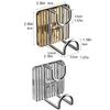 Self-adhesive Hook Washbasin Hooks Bathroom Storage Rack Luxury Organizer Bath Ball Towel Holder Hanger 2 Buckle
