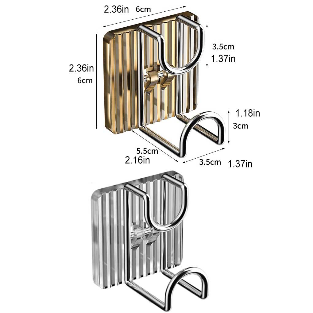 Self-adhesive Hook Washbasin Hooks Bathroom Storage Rack Luxury Organizer Bath Ball Towel Holder Hanger 2 Buckle