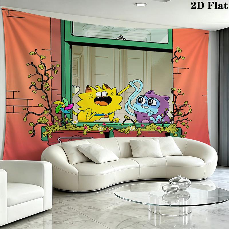 Counterfeit Cat Pattern Home Decor Tapestry, Wall Hanging, Decorative RV Wall Cloth.AGT261020140