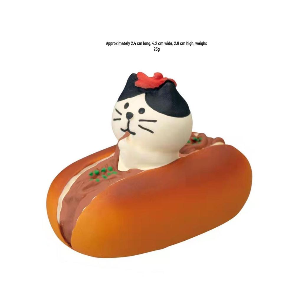 ZAKKA Japanese Miniature Resin Ornaments: Miscellaneous Food, Toy Bread, Coffee Shop Decor, Photo Props, INS Baking Accessories.