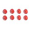 8pcs Aluminum Alloy Lock Nut Nylon Lining M2 Hex Locking Nut for Axial Scx24 124 RC Models Red