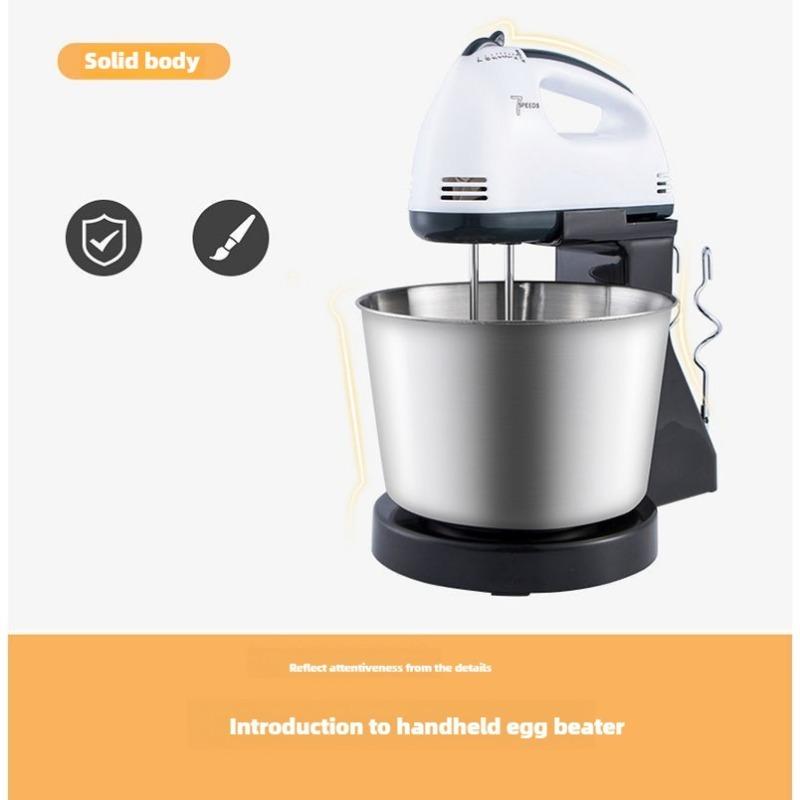 Электрический венчик для взбивания яиц Бытовой настольный венчик из нержавеющей стали — фото 5