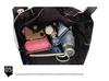 Borsa a mano rombo geometrico lucida: Borsa a tracolla pieghevole alla moda a 6 scomparti per donna.
