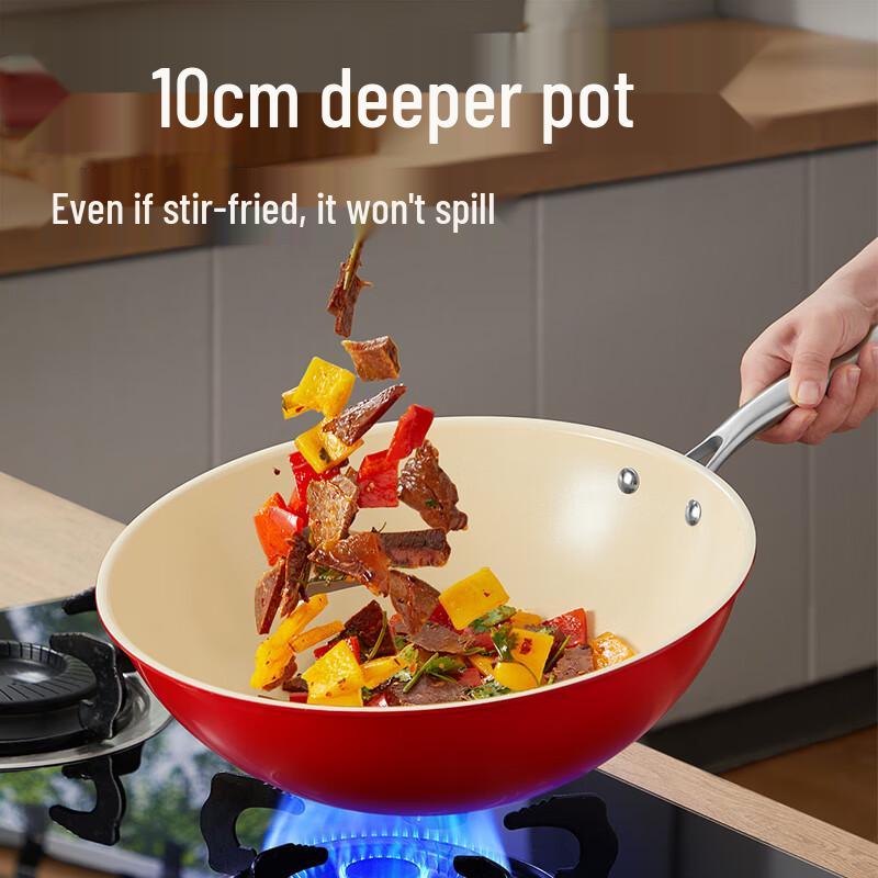 Chui Da Huang 32cm Aluminum Non-stick Wok