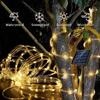 50~300Led Outdoor Solar Tube Rope Led Fairy Light Garden Christmas Decoration Xmas Wedding Garland Waterproof String Light Strip