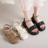 Stepping On Shit Soft-soled Maternity Sandals Women's Outer Wear 2025 Summer New Casual Versatile Flat-bottomed Non-slip Fashion Shoes