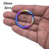2pcs Multisizes Titanium Alloy EDC Key Chain Portable Key Holder  Camping Travel Hanging Tool