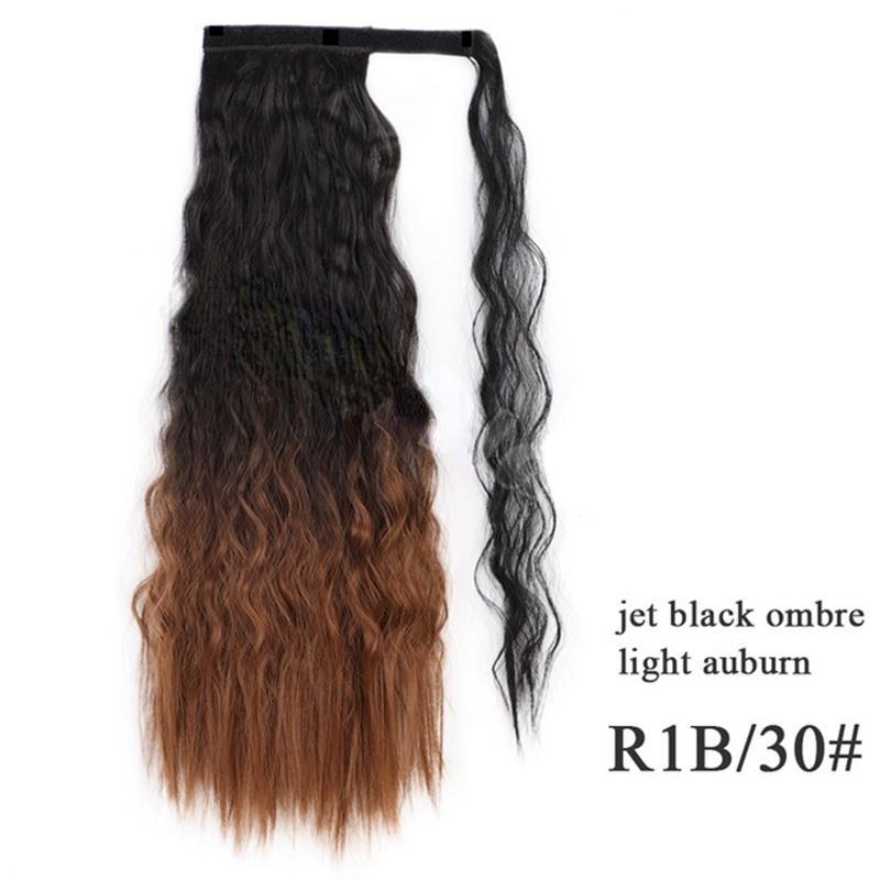 Long Curly Ponytail Natural Hair Extensions for Women False Hair Horse Tail Synthetic Hair Piece