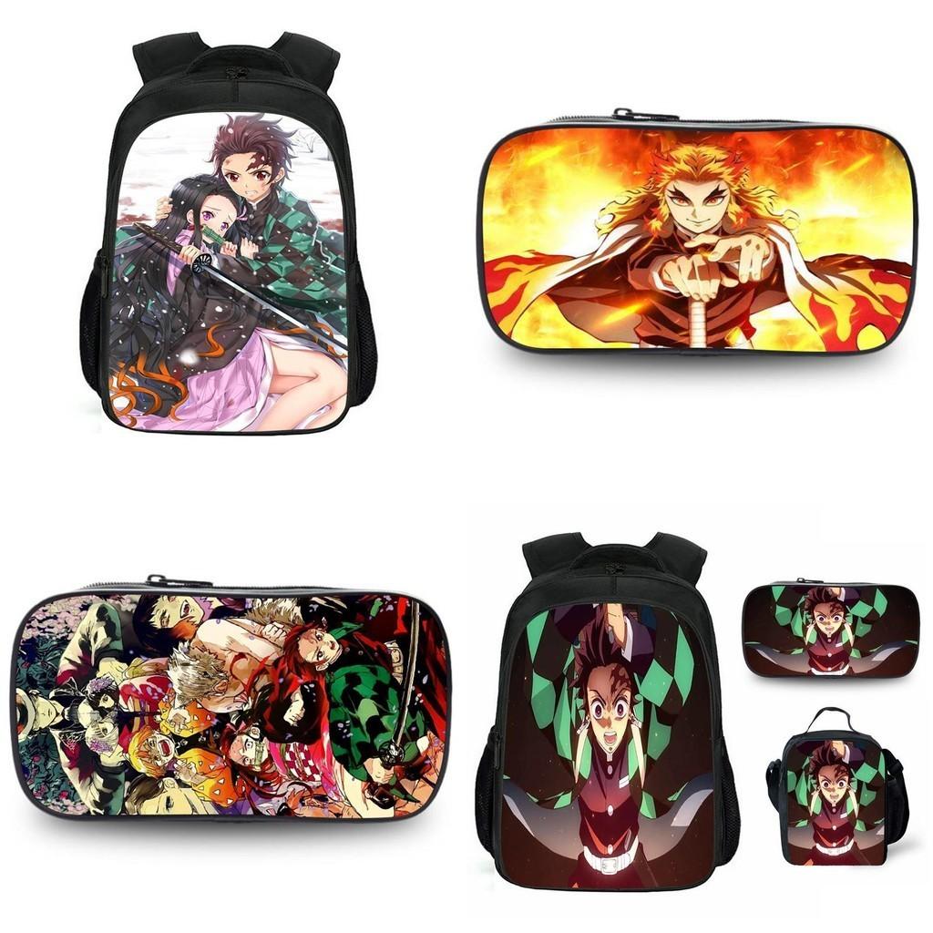 Large Capacity Demon Slayer Kimetsu No Yaiba Backpack With Durable Material And Stylish Design