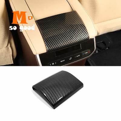 Car Front Seat Armrest Box Panel Decor Sticker Cover Trim Carbon For Toyota Highlander 2022 Interior