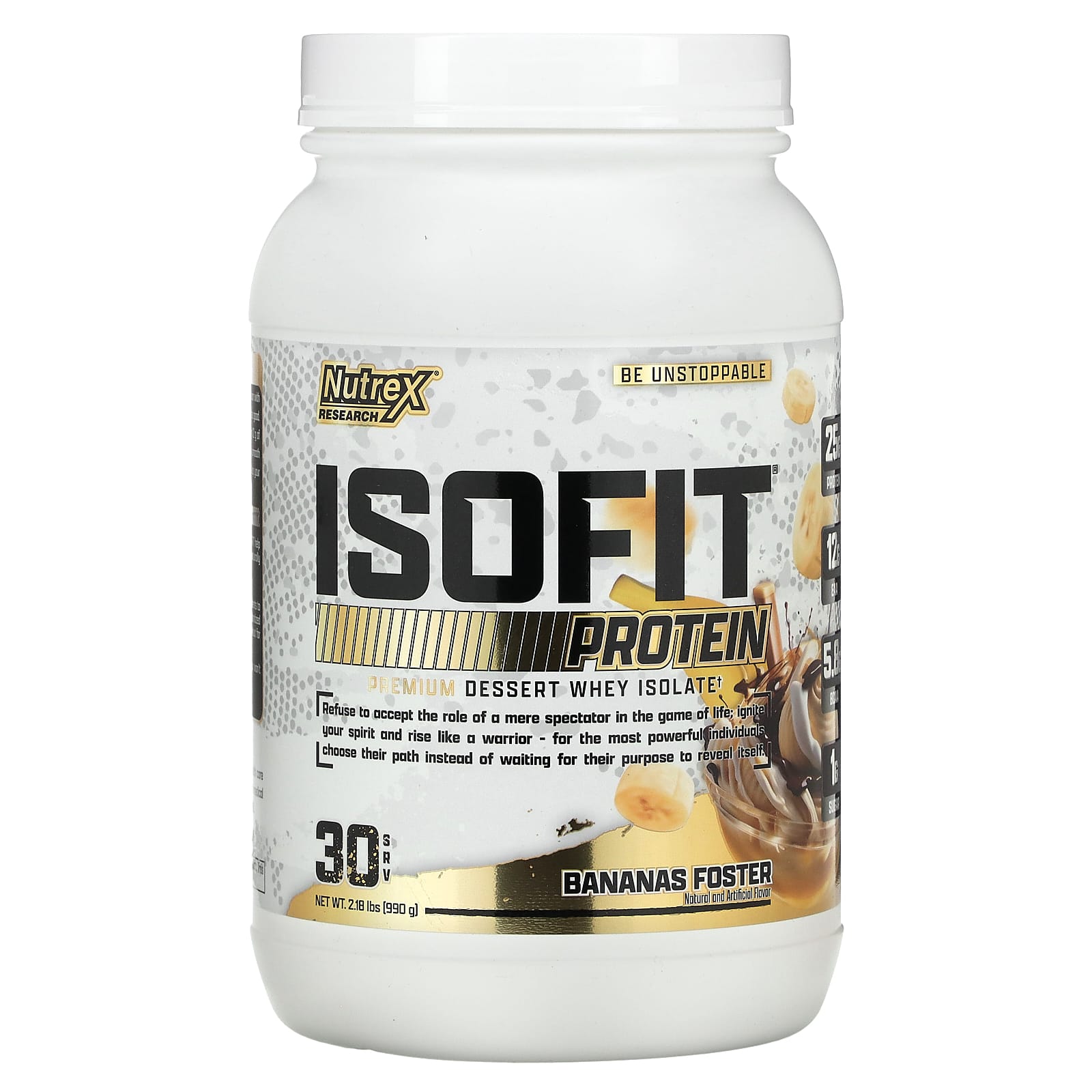 

Nutrex Research, IsoFit Protein, Banana Foster, 2.18 lb (990 g)