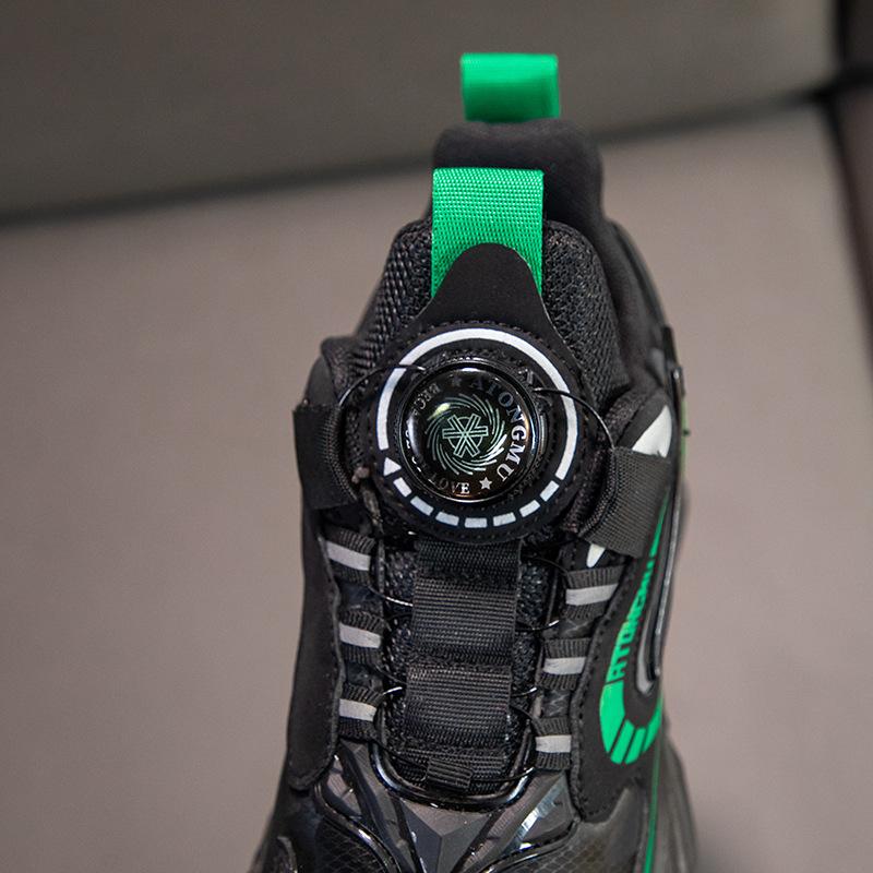 2025 Spring and Summer Children's Sports Shoes Breathable Mesh Girls Shoes Medium Older Boys Shoes Soft Sole Casual Dad Shoes