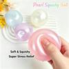 6cm Squishy Pearl Coconut Oil Squeeze Toy Shapeable Slow Rising Stress Relief Toy Vaseline Material Stress Ball Decompression Fidget Sensory Toy