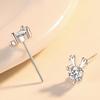 Korean Style Antler Earrings: Cute Silver Imitation Studs for Women’s Trendy Christmas Fashion