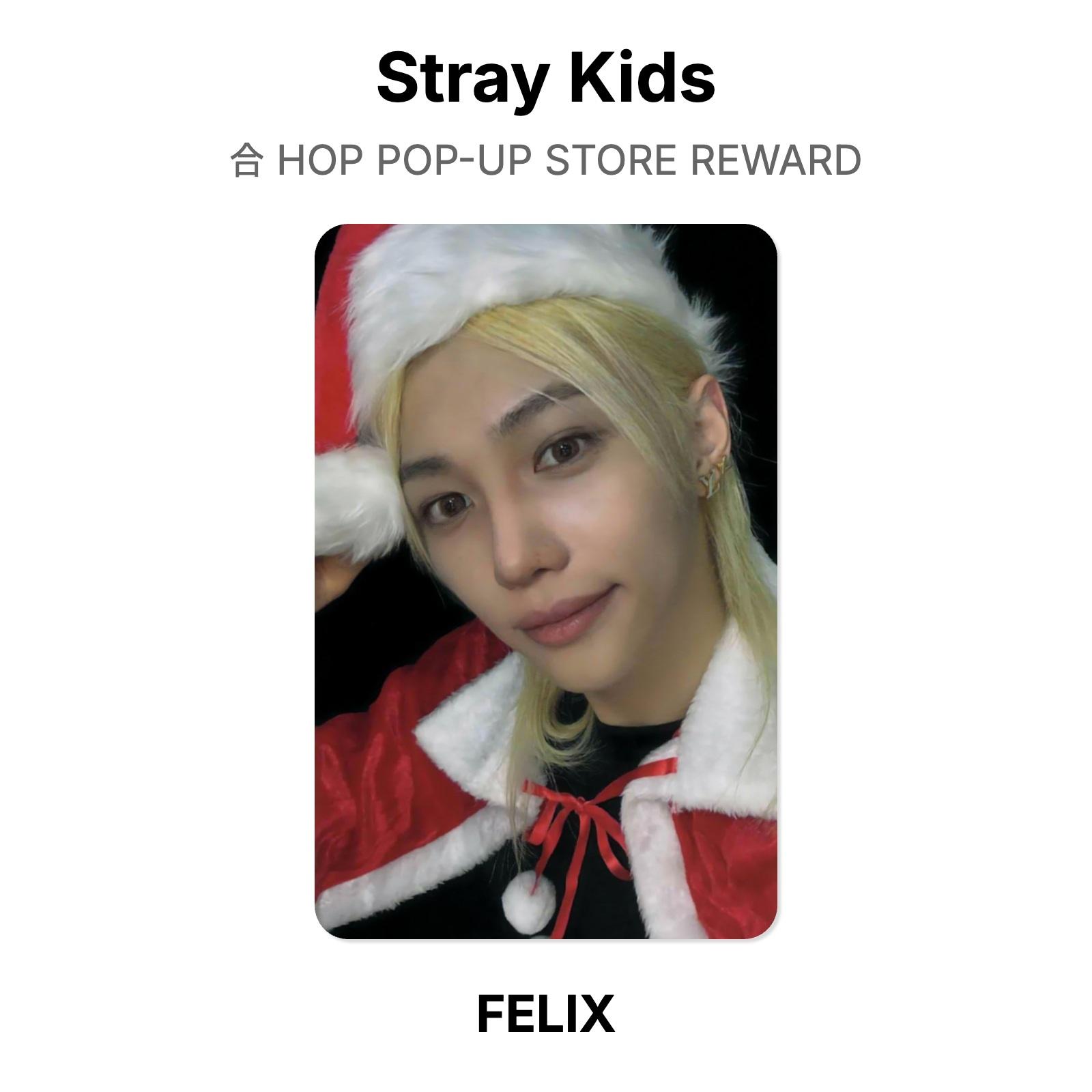 Stray Kids HOP POP-UP STORE Награда Официальная фотокарточка FELIX