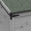 Garden Shed Gray 59 x 56 x 113.5 cm Solid Spruce Wood