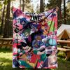 1PC Teen Titans, Zine Outdoor Blanket Lightweight Flannel, Soft & Warm, All-Season Use for Sofa, Outdoor, Camping, Living Room, Office14
