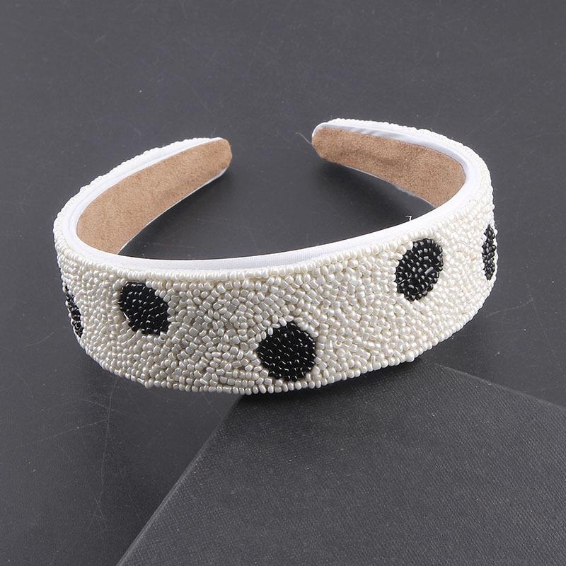 

Европейский/Американский Барочный Кристалл Жемчуг Ручная Вышивка Широкополая Повязка на Голову Заколка для Волос