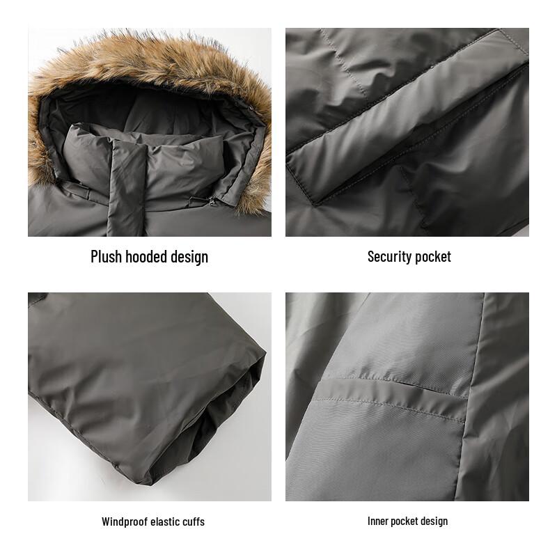 Jeep Men's 2025 Winter Hooded Padded Jacket