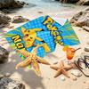 Custom Name Personalized card game Print Beach Towel, for Trip Camping Beach Party Home Decor, Birthday Gift for Family & Friends