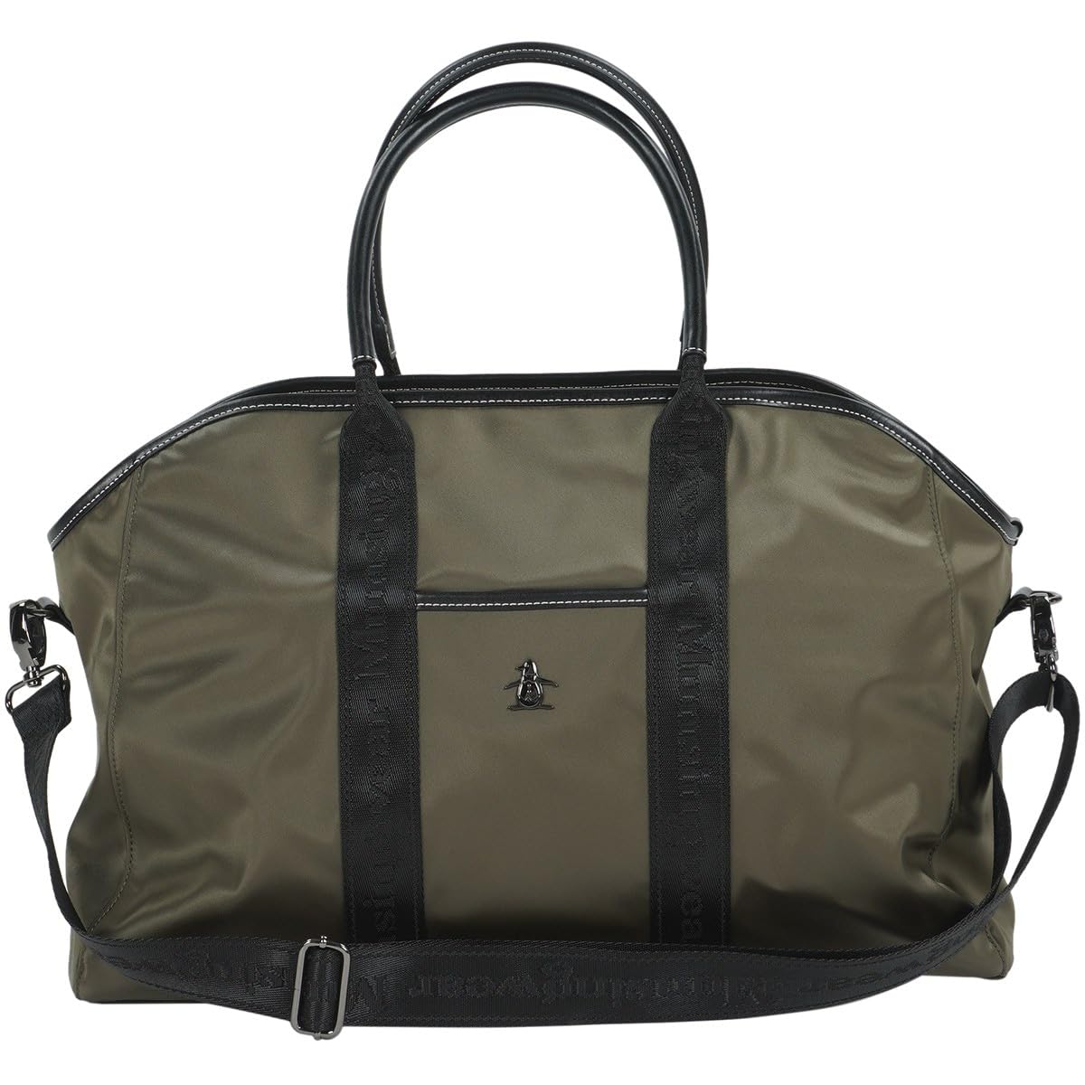 

Boston Bag with Shoulder Logo Town Golf MQBXJA02 KH00 [Munsingwear] Belt, Tape, Glossy, Use, Travel, (Khaki)