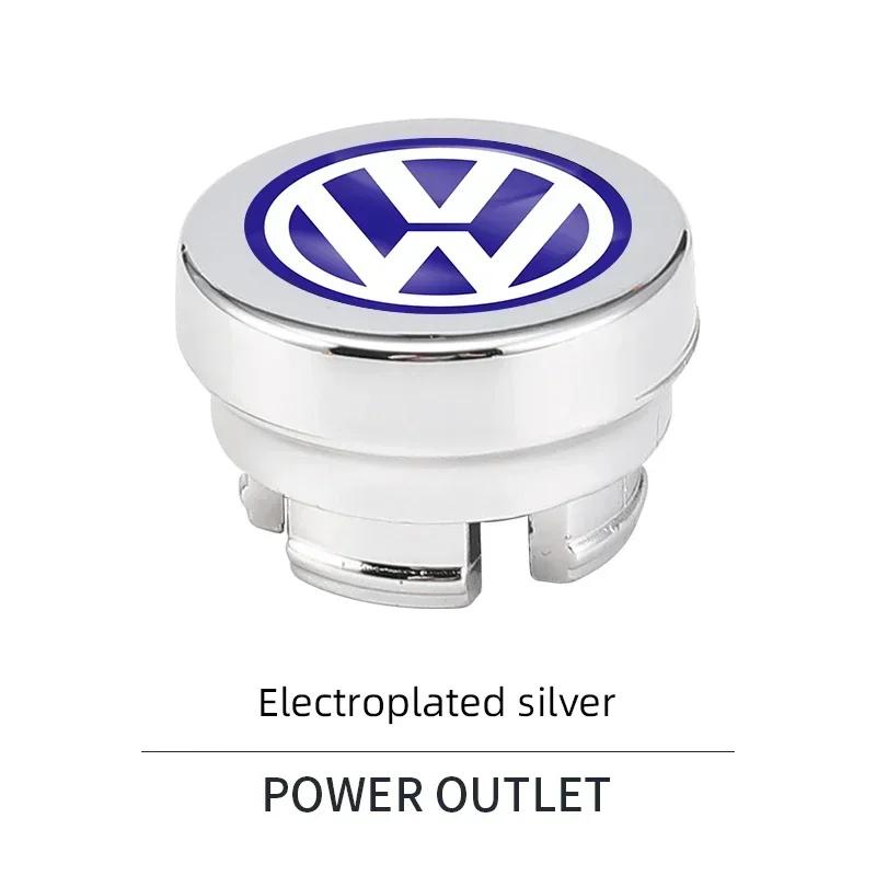 Car Cigarette Lighter Dust Cover Dustproof Decoration Cap For Volkswagen VW Golf R Polo Tiguan Passat B6 Rline Touran CADDY GTI