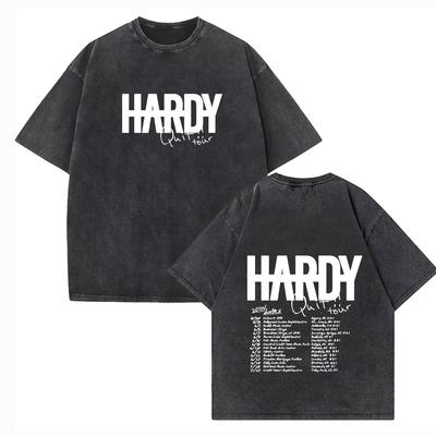 Hardy Quit Tour Koszulki Vintage Harajuku Lato Fani Prezent Unisex Okrągły Dekolt Casual Krótki Rękaw Bawełniane T-Shirty Nadruk